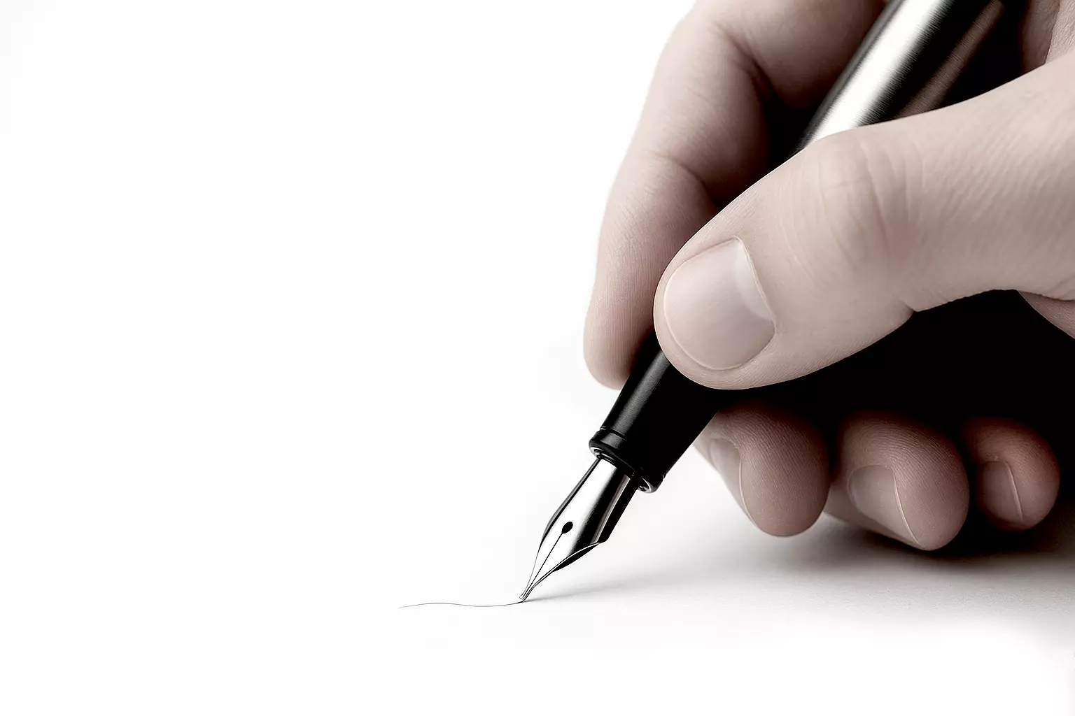 Persona firmando documento